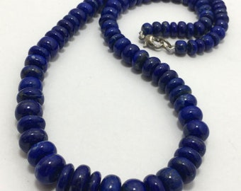 Lapis Lazuli Halskette Blau Perlen Halsketten für Männer Frauen Lapis Lazuli Halskette Lapis Lazuli Schmuck Geschenk für Mann Frau Handgemachter Schmuck