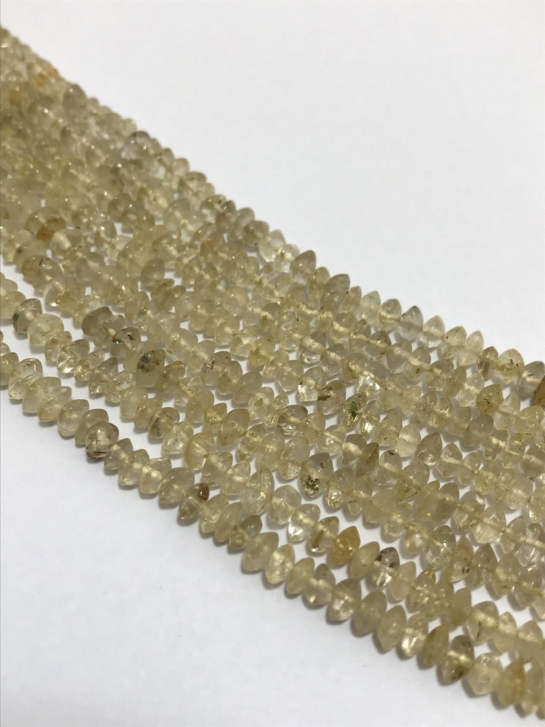 On Sale Lot ofGolden Rutile Plain Rondelle 4 to 4.5 mm 13Gemstone Beadssemi Precious BeadsRare BeadsQuality BeadsBeaded Jewellery