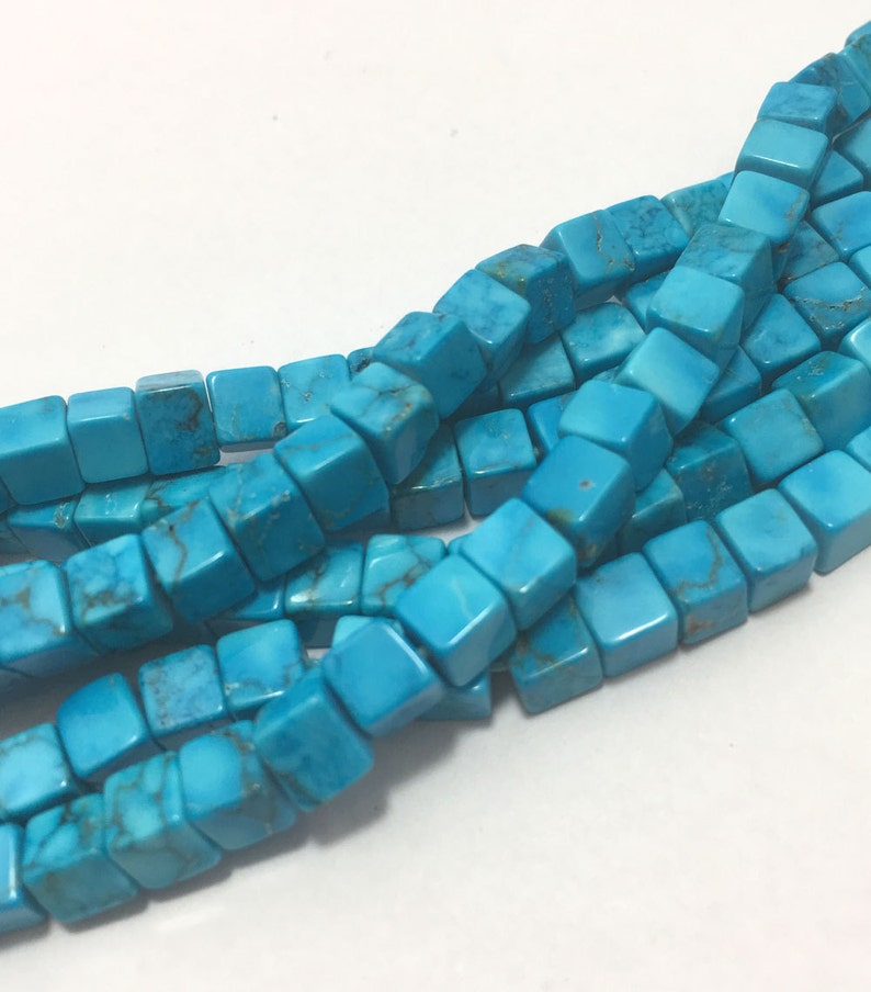115 Carats Turquoise Plain Box Beads 4.5 TO 5 mm 16 BeadsTurquoise BeadsBlue BeadsSleeping Beauty TurquoiseSemiprecious Stone Beads