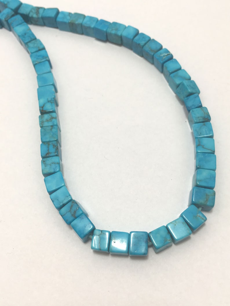 115 Carats Turquoise Plain Box Beads 4.5 TO 5 mm 16 BeadsTurquoise BeadsBlue BeadsSleeping Beauty TurquoiseSemiprecious Stone Beads
