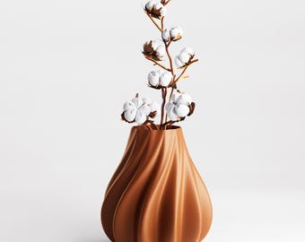 WAVE: Modern Metallic Planter — Unique Gift Home Decor