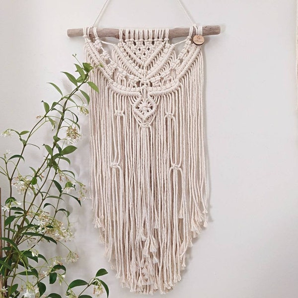 Macrame Wall Hanging Driftwood Etsy