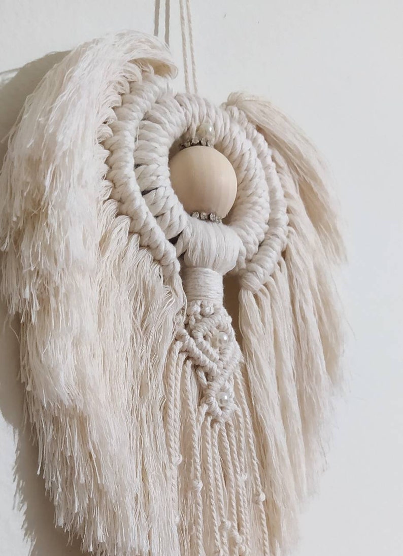 DIY Macrame Angel Wall Hanging Step by Step Video Tutorial Etsy