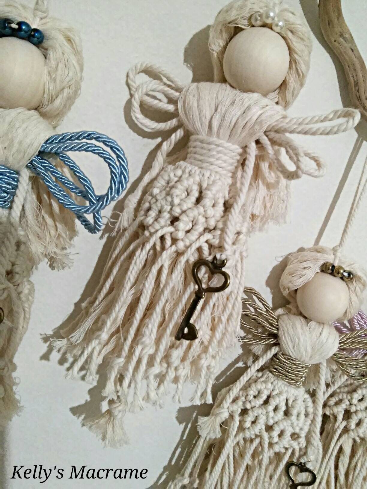 handmade macrame doll