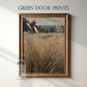Vintage Oil Painting | Portrait Art | Wall Art | Gift Wall Art | Farmhouse Wall Art | Instant Download | Green Door Prints | High Resolution