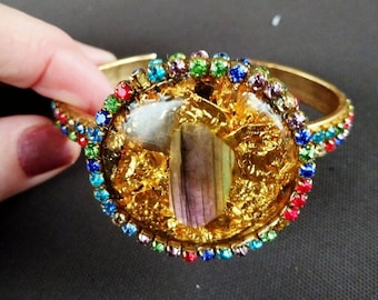 Orgone Labradorite Bangles