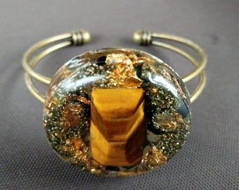 Orgone - bracelet, tiger eye stone