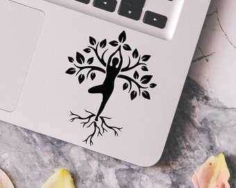 Tree of Life decal, Yoga sticker, Yoga Quote Decal for laptop, car, macbook