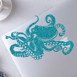 Sticker pieuvre pour ordinateur portable, voiture, macbook, mur