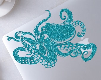 Calcomanía de pulpo para portátil, coche, MacBook y pared.