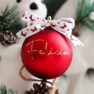 Adesivo personalizzato con nome per palline di Natale, decorazioni natalizie fai da te, adesivo con nome personalizzato, adesivo con nome per palline di Natale, adesivi per palline di Natale, SOLO DECALCOMANIA