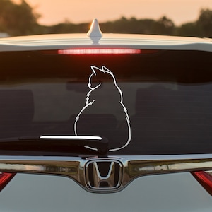 Aufkleber Katze, Scheibenwischer Aufkleber Katze, Auto-Vinyl Aufkleber