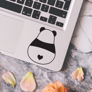Panda Butt Decal, adesivo della finestra del telefono del computer portatile dell'automobile