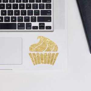 Kuchen-Aufkleber, Glitzer-Aufkleber für Auto, Laptop, Macbook, Wand