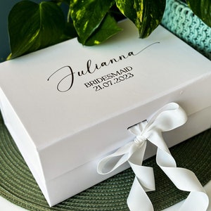 Caja de regalo de lujo, caja de regalo de cumpleaños, caja de feliz cumpleaños, caja de regalo personalizada, caja de regalo de dama de honor, caja de regalo de boda, caja de propuesta de dama de honor imagen 1