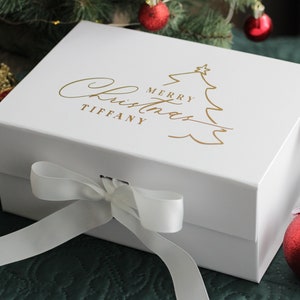 Custom Christmas Gift Box, Personalized Gift Box, Luxury Gift Box, Christmas Present Box, Xmas Gift Box, Christmas Eve Box