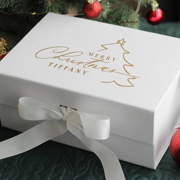 Benutzerdefinierte Weihnachtsgeschenkbox, personalisierte Geschenkbox, Luxusgeschenkbox, Weihnachtsgeschenkbox, Weihnachtsgeschenkbox, Heiligabendbox