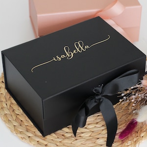 Scatola regalo di lusso, scatola regalo di compleanno, scatola dei ricordi, scatola regalo personalizzata, scatola regalo per damigella d'onore, scatola regalo di nozze, scatola per proposta di damigella d'onore immagine 1