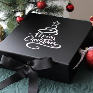 Custom Christmas Gift Box, Personalized Gift Box, Luxury Gift Box, Christmas Present Box, Xmas Gift Box, Christmas Eve Box