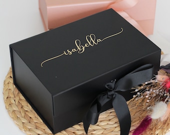 Luxe geschenkdoos, verjaardagscadeaudoos, aandenkendoos, gepersonaliseerde geschenkdoos, bruidsmeisje geschenkdoos, huwelijksgeschenkdoos, bruidsmeisje voorstel doos