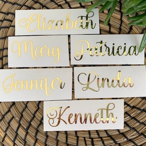 Calcomanía de nombre personalizado, calcomanía de fiesta de bodas, pegatinas de vidrio, pegatina de boda, pegatinas de caja de regalo, calcomanía de copa de vino, calcomanía de nombre personalizado