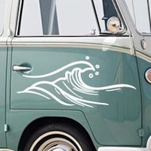 Ocean Wave Car Decal, Surf Car Decal, Sea Stickers, Sea Adventure Decal, Surfer Decal for laptop, car, macbook, wall