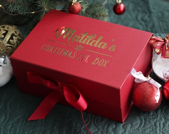 Coffret cadeau de Noël personnalisé, coffret cadeau personnalisé, coffret cadeau de luxe, coffret cadeau de Noël, coffret cadeau de Noël, coffret réveillon de Noël