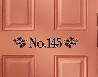 House Number Front Door Decal, Address Number Decal, Front Door Number Decal, Entryway Door Decor, Building Number Sticker