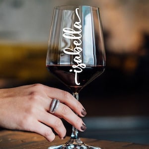 Decalcomania con nome personalizzato, Decalcomania monogramma personalizzata, Decalcomania per feste di nozze, Adesivi in vetro, Adesivo per matrimoni, Adesivi per scatole regalo, Decalcomania in vetro per vino
