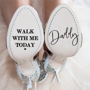 Custom Wedding Shoes Decal, Wedding Shoes Sticker, Bride Shoes Sticker, Personalized Wedding Shoes Sticker, Bride Shoes Sole Vinyl