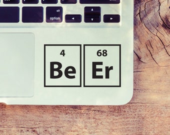 BEER Periodic Table Of Elements decalcomania per laptop, auto, macbook, parete