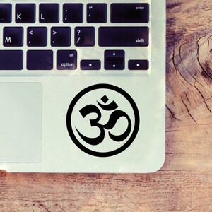 Adesivo OM Yoga per laptop, auto, macbook, parete