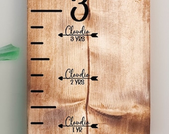 Aangepaste stickers voor extra groeigrafiek, geboortedag tot 18 jaar (20 stuks), hoogtemarkeringspijlen voor liniaal groeimeter, groeimeterpijlen