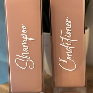 Etichette bagno personalizzate, decalcomania shampoo, decalcomania organizzazione bagno impermeabile, adesivo bagno personalizzato, etichetta bottiglia fai da te - SOLO DECALCOMANIE