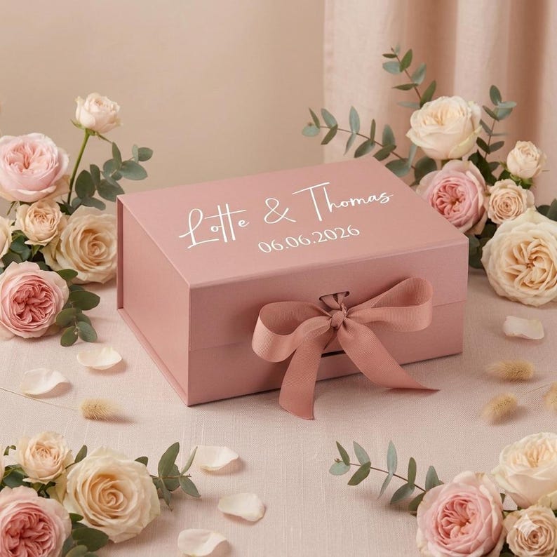 Personalized Gift Box, Luxury Gift Box, Birthday Gift Box, Keepsake Box, Bridesmaid Gift Box, Wedding Gift Box, Bridesmaid Proposal Box image 8