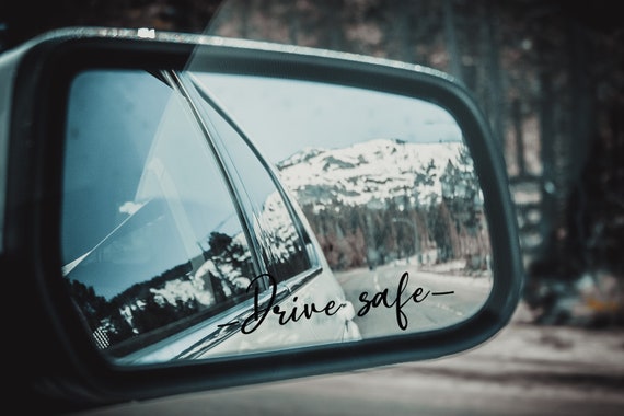 Rückspiegel Aufkleber, Sonnenspiegel Aufkleber, Drive Safe, Herz Aufkleber,  Trendy Auto Aufkleber, Seitenansicht Spiegel Aufkleber - .de