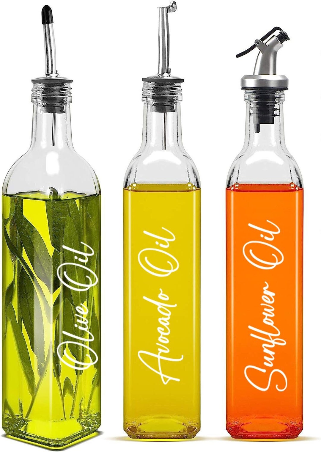Oil & Vinegar Bottle Labels, Olive Oil Bottle Decal, Balsamic Bottle