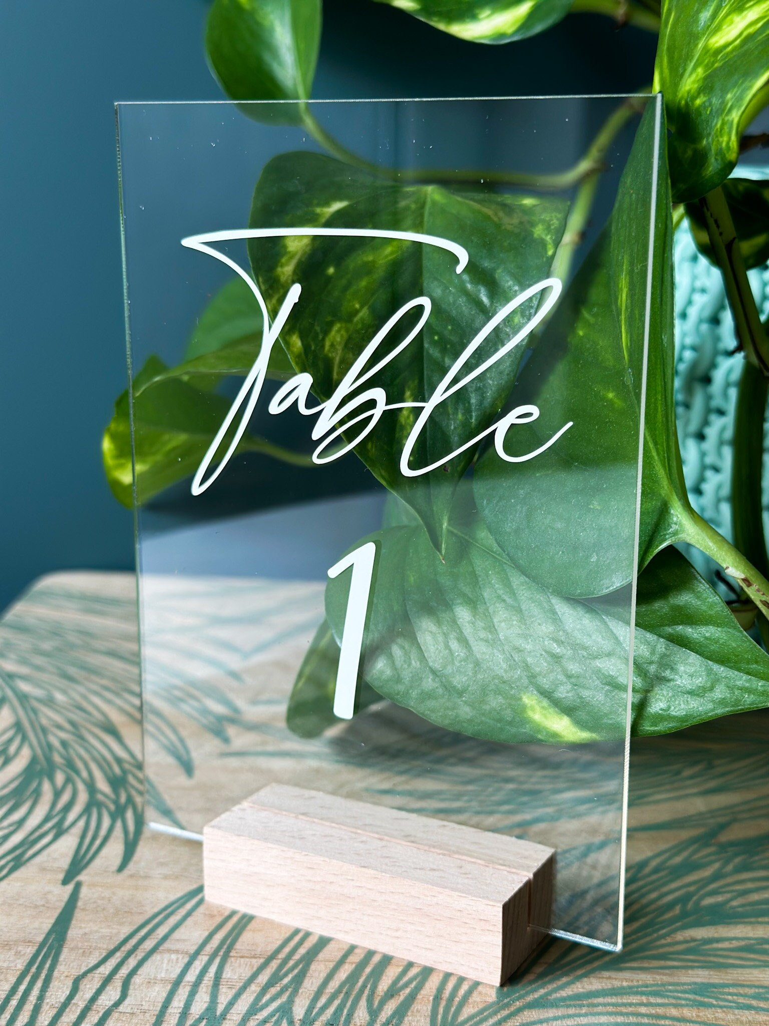 Wedding Table Number Decal, Table Number Stickers, Wedding Day ...
