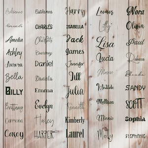 Custom Name Stickers, Wedding party decal, Wedding Sticker, Wine glass decal, Personalized Name Decal for envelope, macbook, hanger, yeti