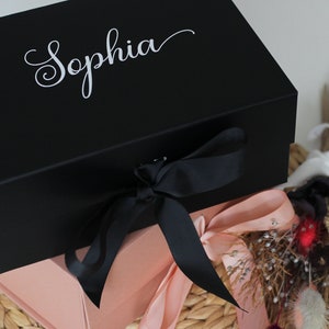 Luxus personalisierte Geschenkbox, Geburtstagsgeschenkbox, Erinnerungsbox, Brautjungfer Geschenkbox, Hochzeitsgeschenkbox, Brautjungfer Vorschlag Box Bild 3