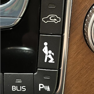 Funny Blank Car Button Decals, Blank Button Car Sticker, Eject ...