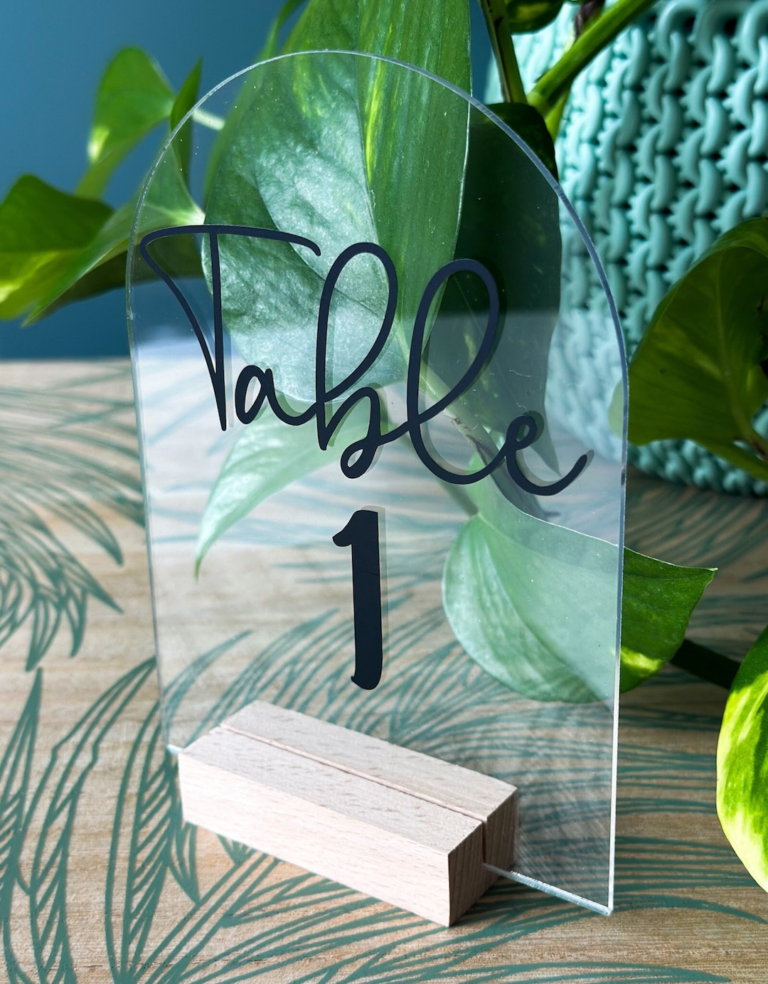 Wedding Table Number Decal Table Number Stickers Wedding Day Etsy