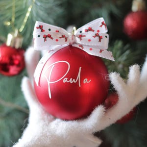 Decalcomania personalizzata, adesivo con nome per palline di Natale, decorazioni natalizie fai da te, adesivo con nome per palline di Natale personalizzate, adesivi per palline di Natale, SOLO DECALCOMANIA
