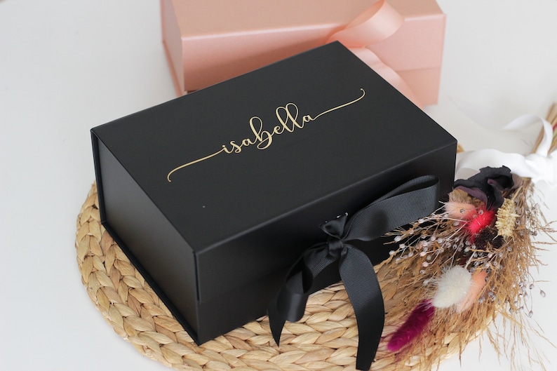 Luxus Geschenk Box, Geburtstags Geschenk Box, personalisierte Geschenk Box, Andenken Box, Brautjungfer Geschenk Box, Hochzeits Geschenk Box Bild 1
