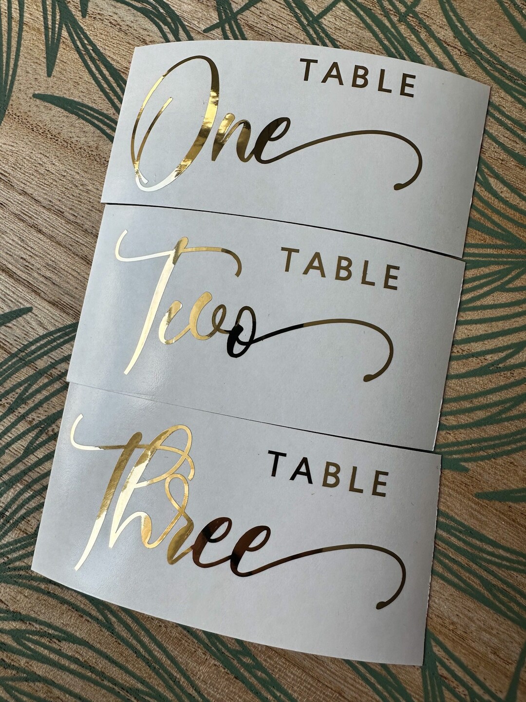 Wedding Table Number Decal Table Number Stickers Wedding Day Etsy