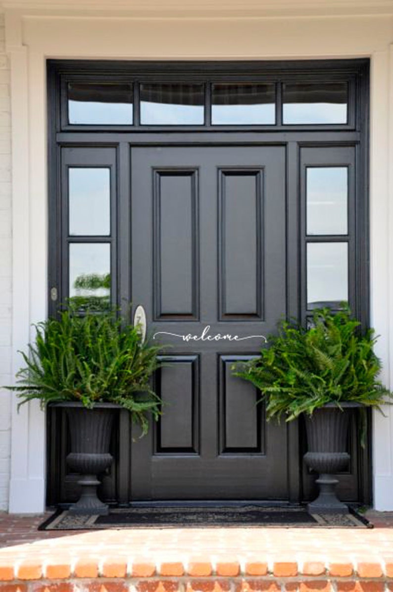 Front Door Decal Welcome Door decal Front Door Sign Welcome Door Sign Welcome Vinyl Decal