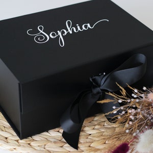 Luxus personalisierte Geschenkbox, Geburtstagsgeschenkbox, Erinnerungsbox, Brautjungfer Geschenkbox, Hochzeitsgeschenkbox, Brautjungfer Vorschlag Box Bild 1