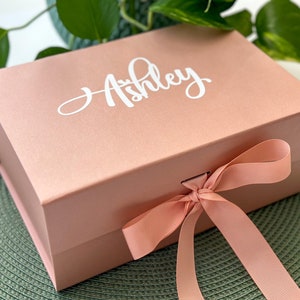 Luxus Geschenk Box, Geburtstags Geschenk Box, personalisierte Geschenk Box, Andenken Box, Brautjungfer Geschenk Box, Hochzeits Geschenk Box Bild 1