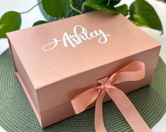 Personalized Gift Box, Luxury Gift Box, Birthday Gift Box, Keepsake Box, Bridesmaid Gift Box, Wedding Gift Box, Bridesmaid Proposal Box