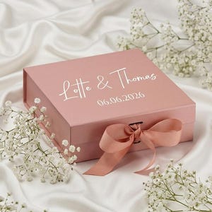 Personalized Gift Box, Luxury Gift Box, Birthday Gift Box, Keepsake Box, Bridesmaid Gift Box, Wedding Gift Box, Bridesmaid Proposal Box image 5